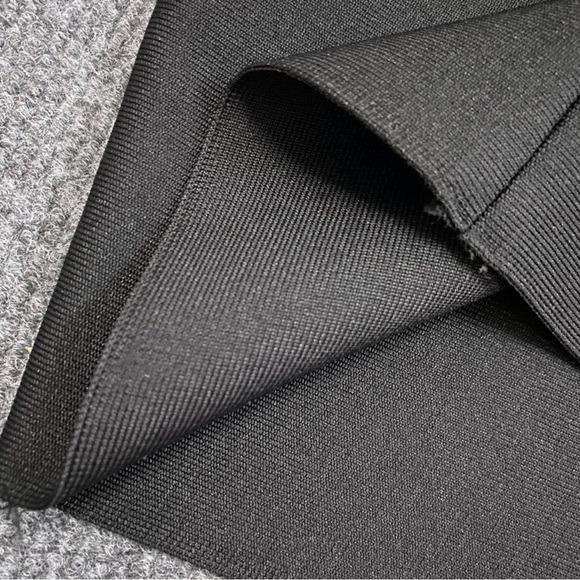 Boutique Black Feather Strapless Dress | Luxury Evening Cocktail Dress | M–L - Picture 10 of 11